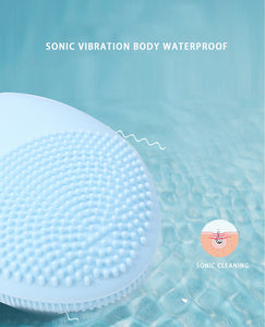 ELECTRIC WATERPROOF FACE CLEANSING SILICONE BRUSH