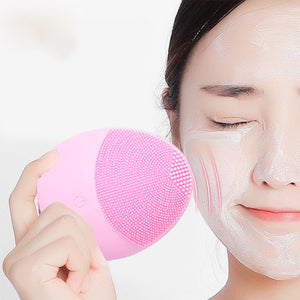 ELECTRIC WATERPROOF FACE CLEANSING SILICONE BRUSH