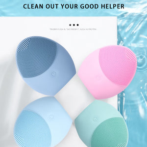 ELECTRIC WATERPROOF FACE CLEANSING SILICONE BRUSH